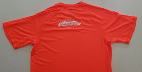 Pool Shirt Short Sleeve (Dry-Excel) - Orange with AotS Logo on  Front & Back